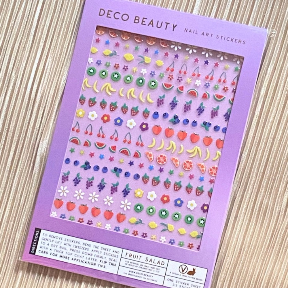 DECO BEAUTY Fruit Salad Nail Art Stickers – 165